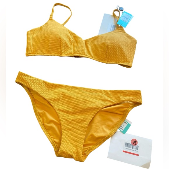 Seafolly Swim Nwt Seafolly Bikini Set Yellow Size Poshmark